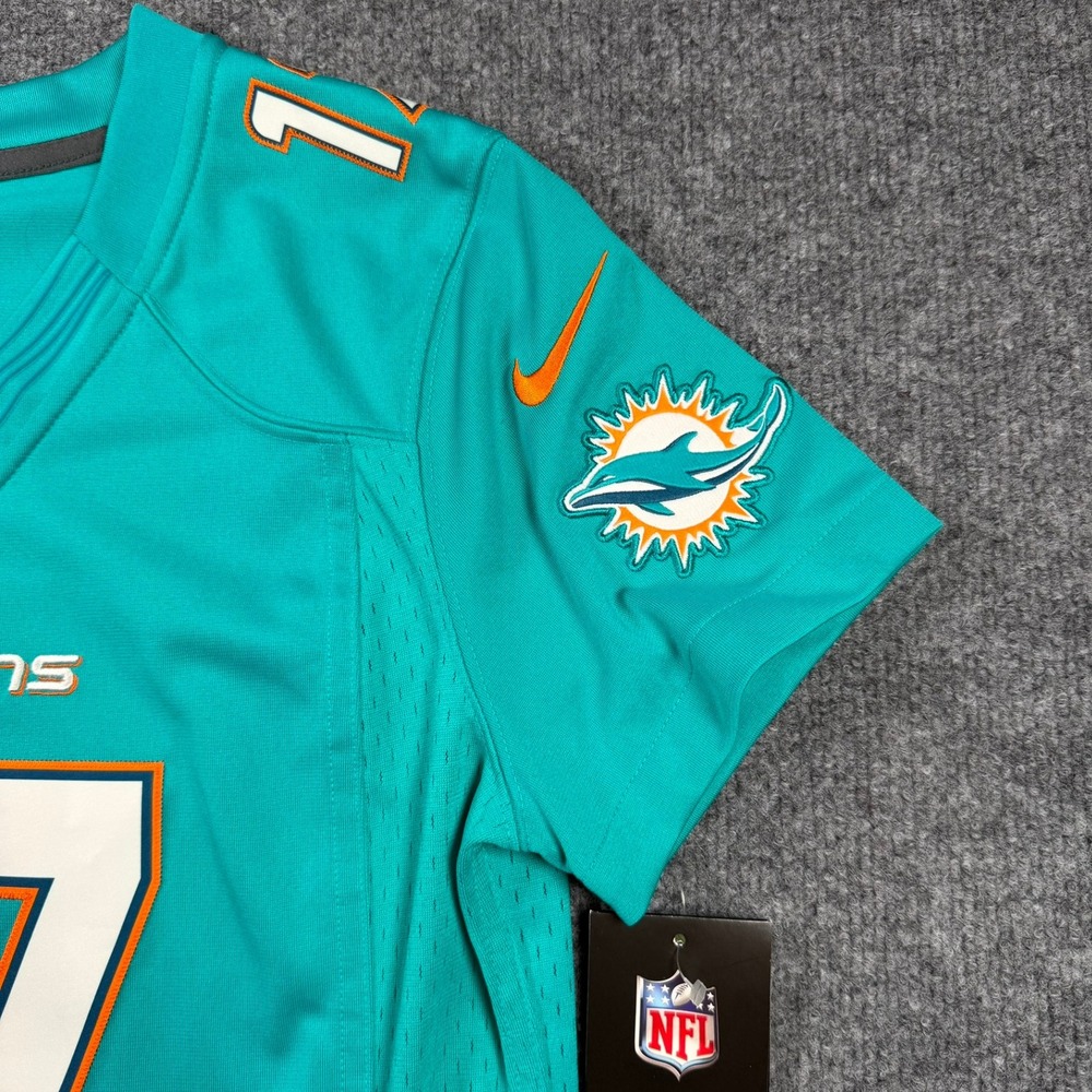 Nike Miami Dolphins Jersey Womens Medium Aqua Ryan Tannehill 17 NFL On Field - Picture 4 of 12